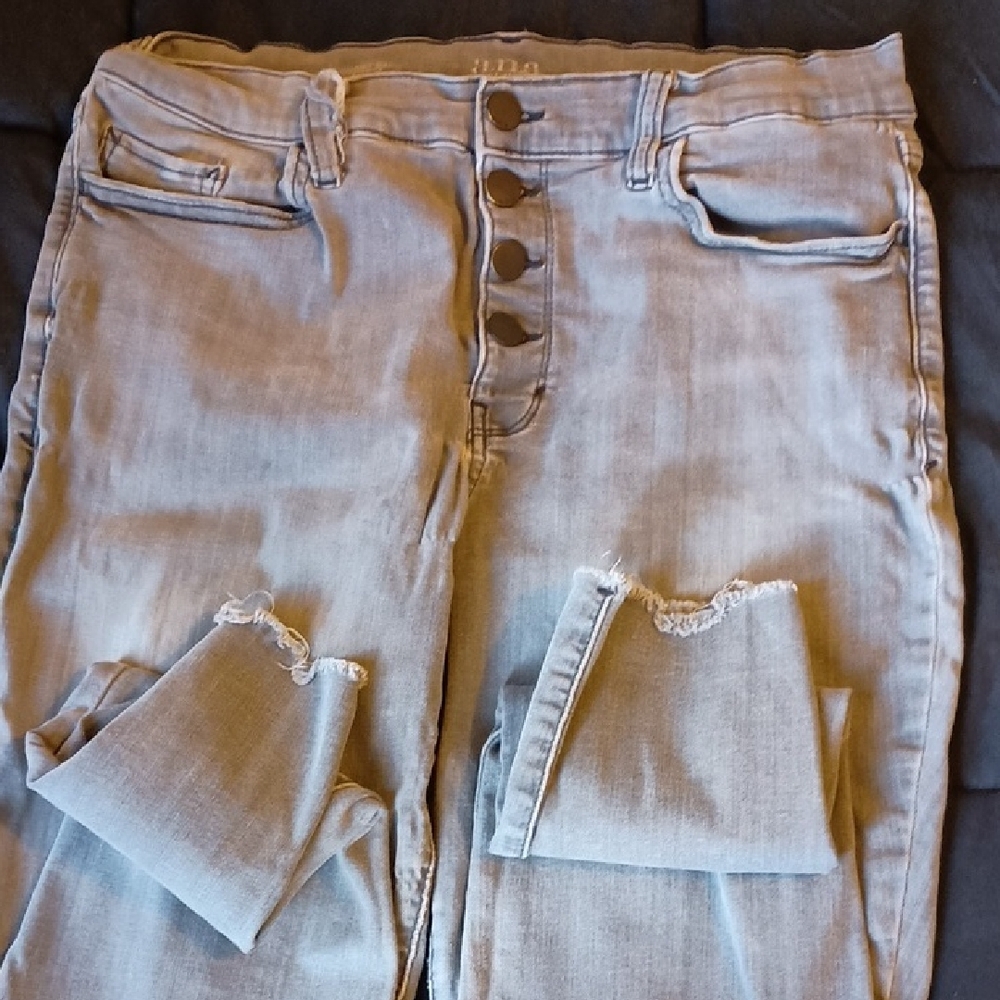 a.n.a Light Blue Distressed Skinny Jeans